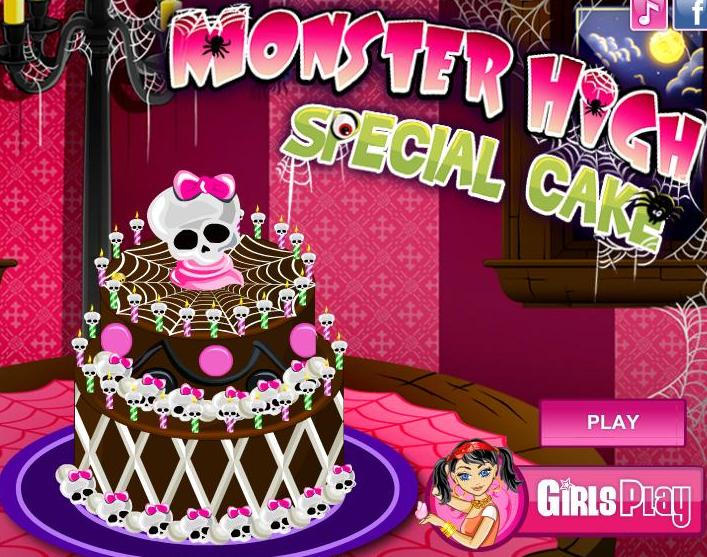 monster high special cake decorations girls game